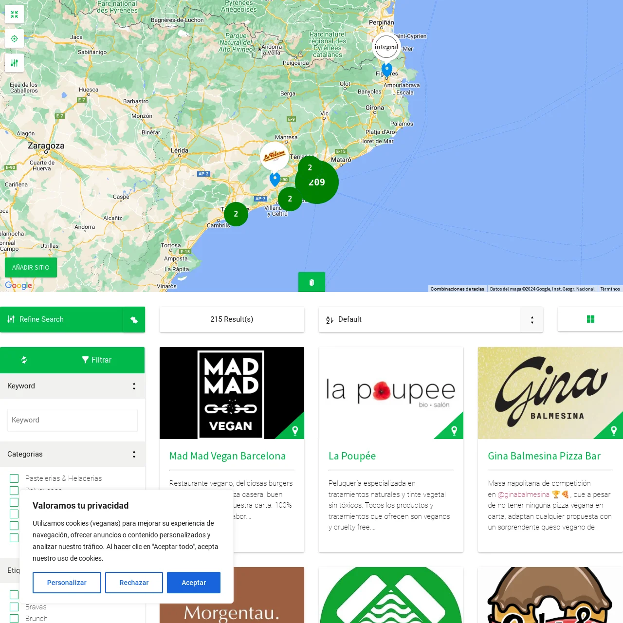Buscador Barcelona Vegfriendly